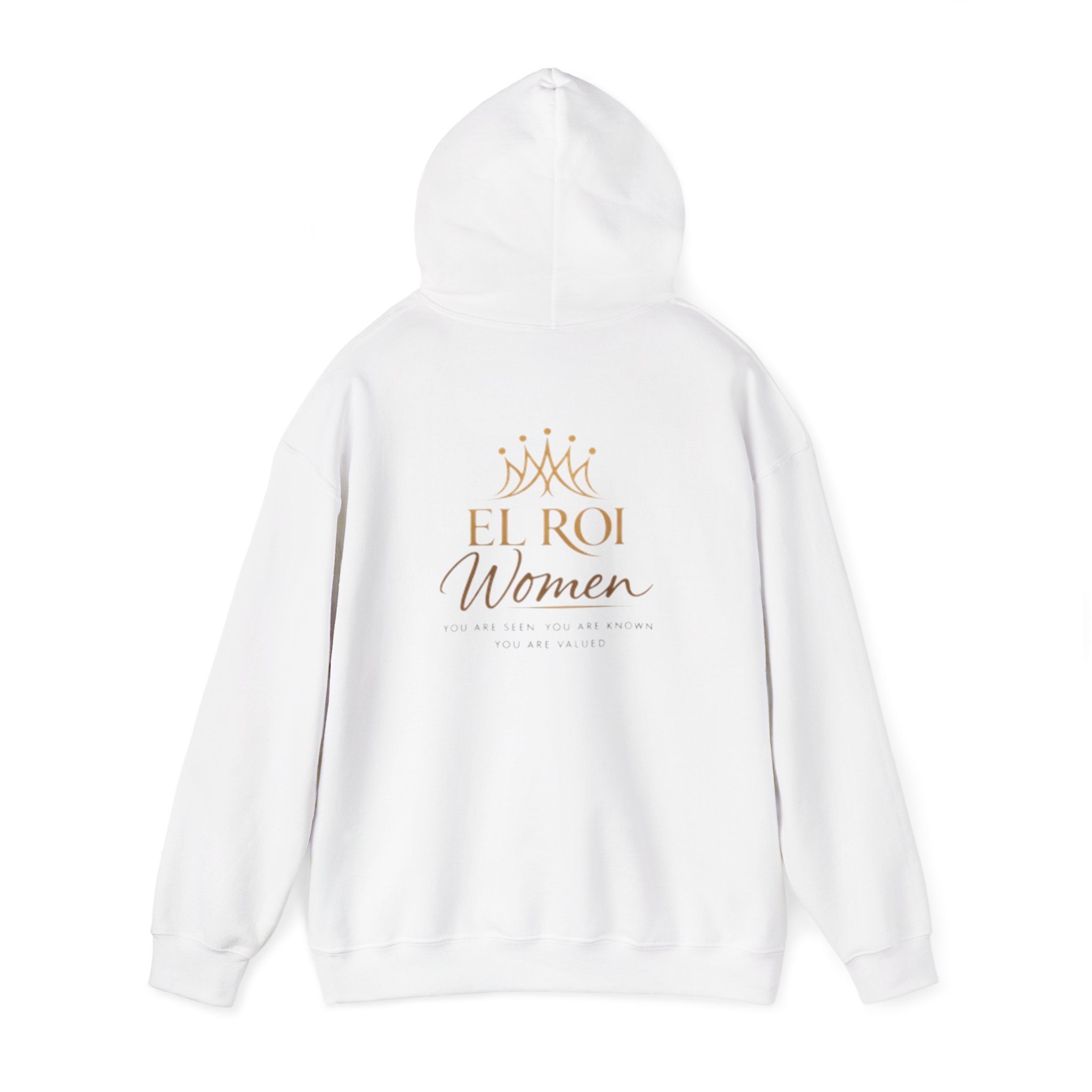 El Roi Women Hoodie | Crown Script Faith Design - Image 3