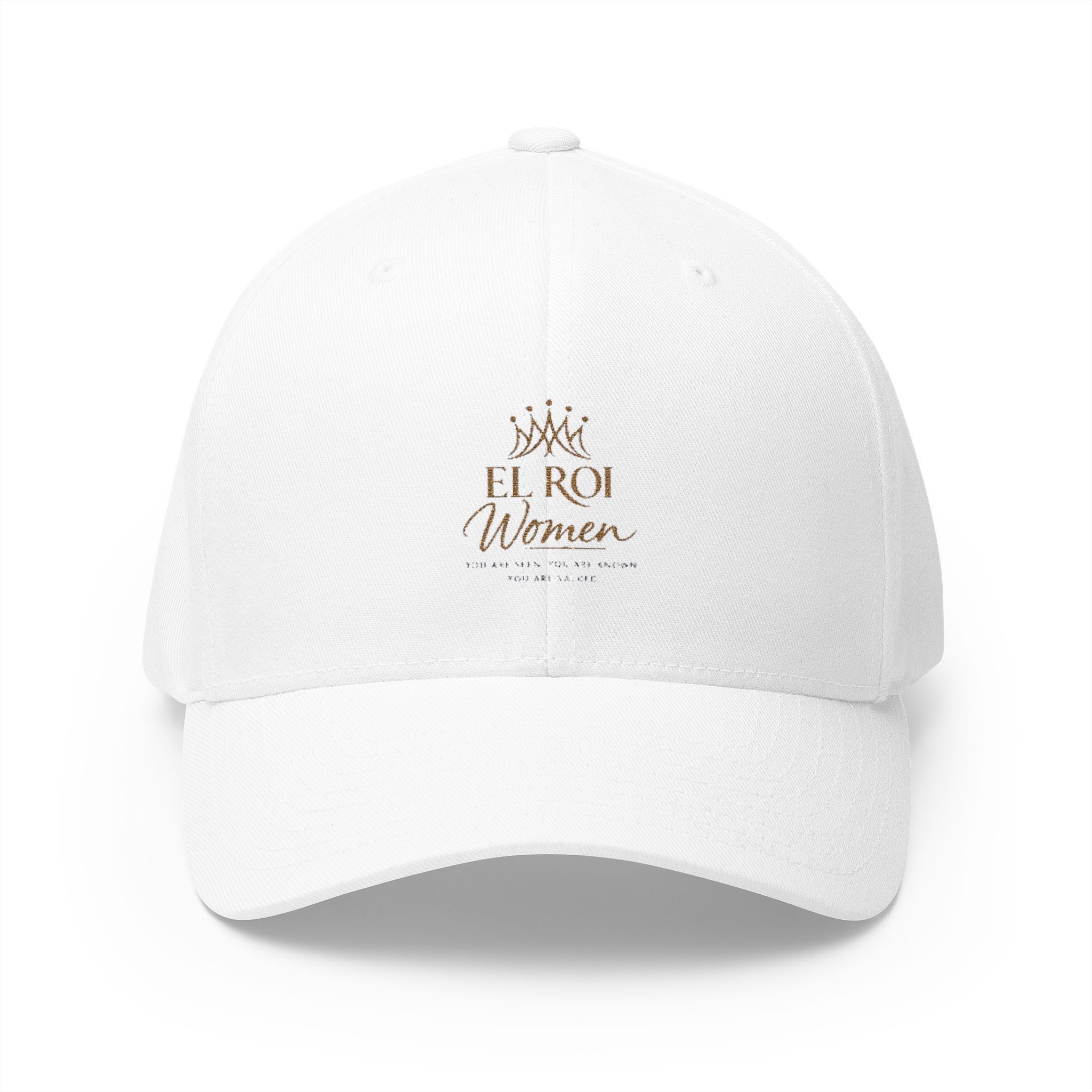 Embroidered 'El Roi Women' Crown Cap — Structured Closed-Back Baseball Hat